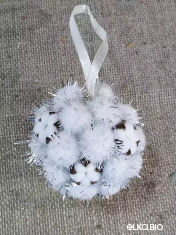 Декоративный шар из декоративного материала Пушистик П56-В41