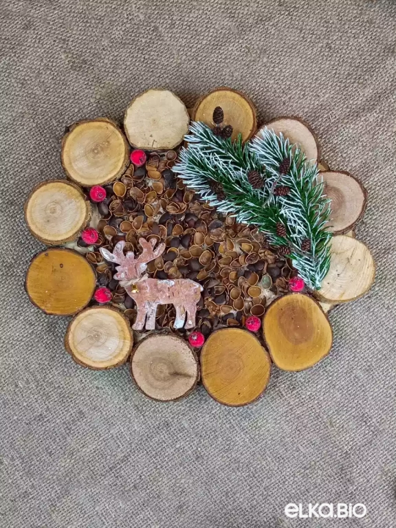 Панно из спилов и шелухи кедра Кедровый лес П15-В16 Панно из спилов и шелухи кедра Кедровый лес П15-В16