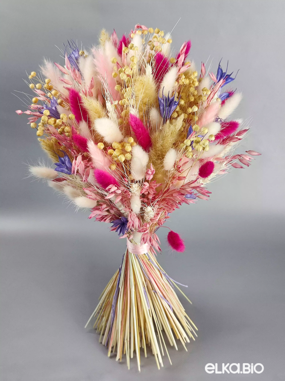 Букет из овса, пшеницы и лагуруса А118-B101