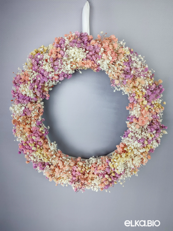 Венок из цветов гипсофилы Б88-B108