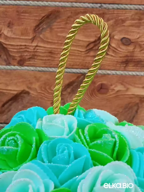 Декоративный шар из цветов Фиеста (большой) М19-В24