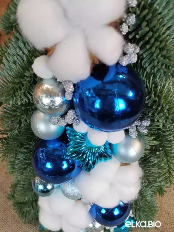 Настольная новогодняя елка из Нобилиса Зимняя стужа Ю40-В704