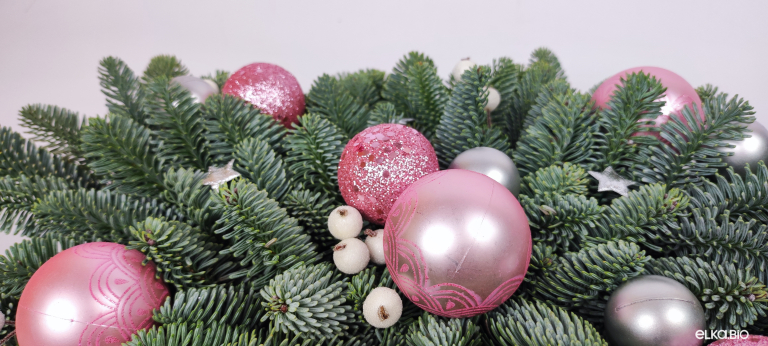 Новогодняя композиция из Нобилиса Нежное облако Ю39-В703