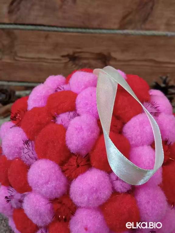 Декоративный шар Помпошки М8-В19