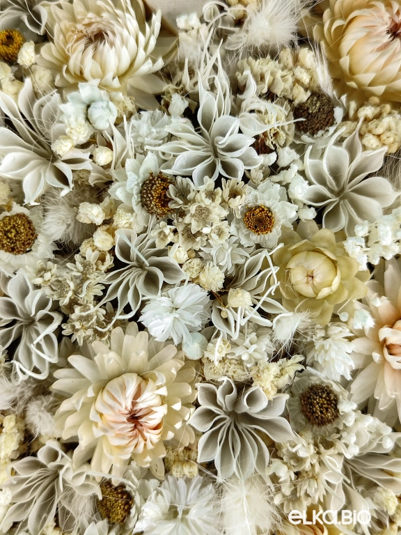 Подвесная композиция из сухоцветов "СЕРДЦЕ" Т188-B107