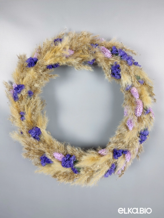 Венок из лозы, статицы и фаляриса Б59-B102