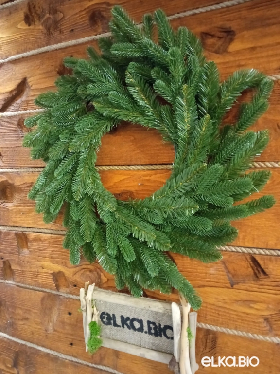 Рождественский венок Зеленый лес 50 см-В527