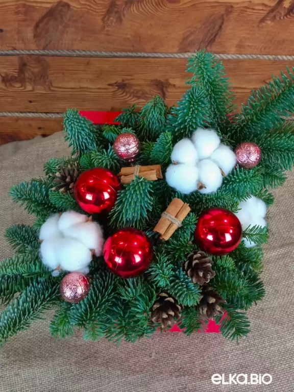 Новогодняя композиция из Нобилиса Новогоднее желание Ю43-В707