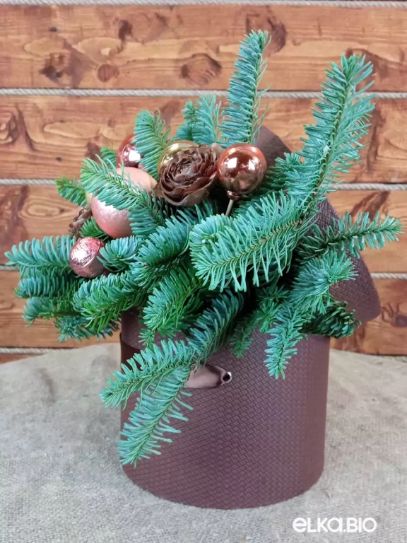 Новогодняя композиция из Нобилиса Шоколадная мечта большая Ю53-В715