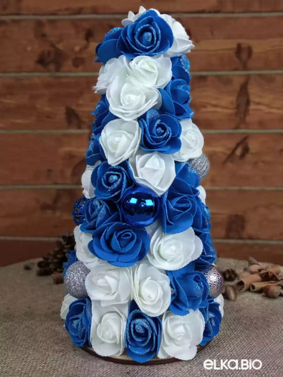 Настольная декоративная елка Холодный бриз (маленькая) А20-В12