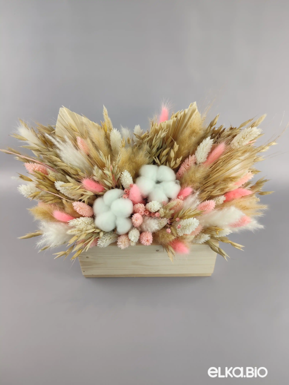 Композиция из цветов с хлопком А103-B100