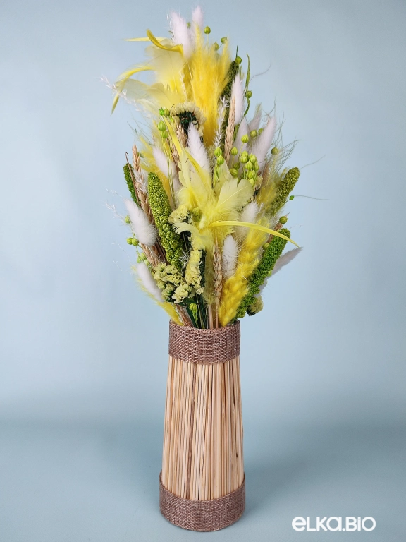 Букет из сухоцветов в вазе Б74-B104