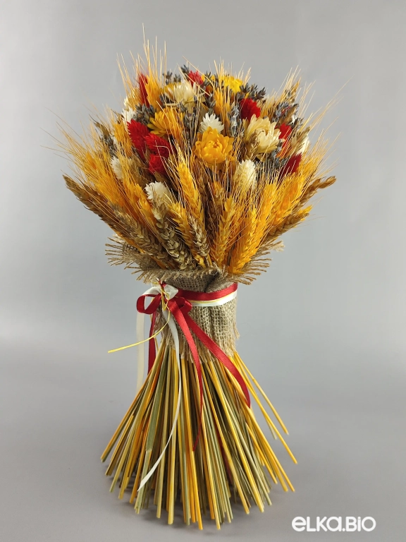 Букет из пшеницы, лаванды и лагуруса Т122-B100
