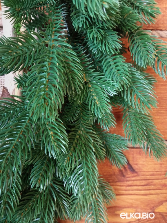 Новогодний венок Зеленая хвоя 55 см-В531