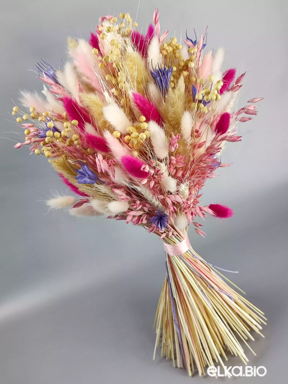 Букет из овса, пшеницы и лагуруса А118-B101