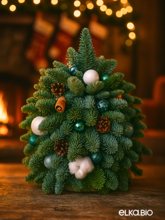 Новогодняя елка из Нобилиса Морозная Гармония Б128