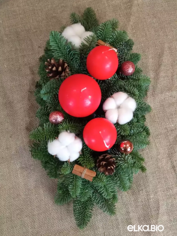 Новогодняя композиция из Нобилиса Территория уюта Ю44-В708