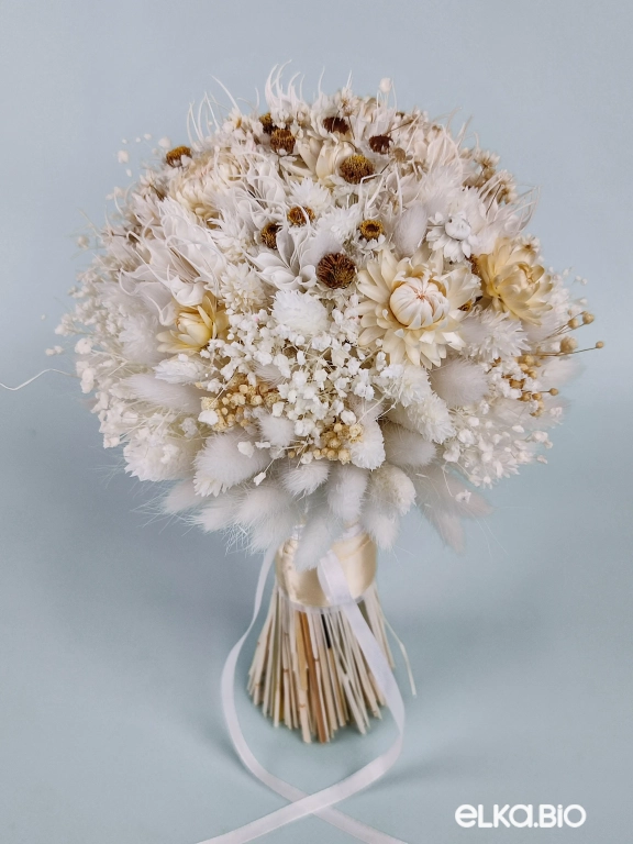 Букет из белых сухоцветов Т186-B106