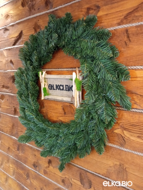 Венок рождественский Пихтовый 70 см-B520