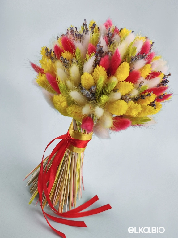 Букет из лагуруса, лаванды и фаляриса Б90-B107