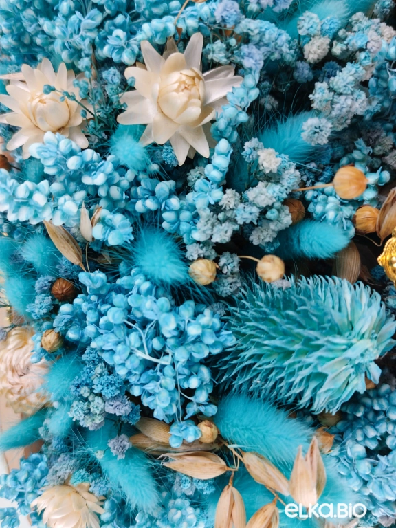 Настольная композиция из голубых сухоцветов Б57-B103 Настольная композиция из голубых сухоцветов Б57-B103