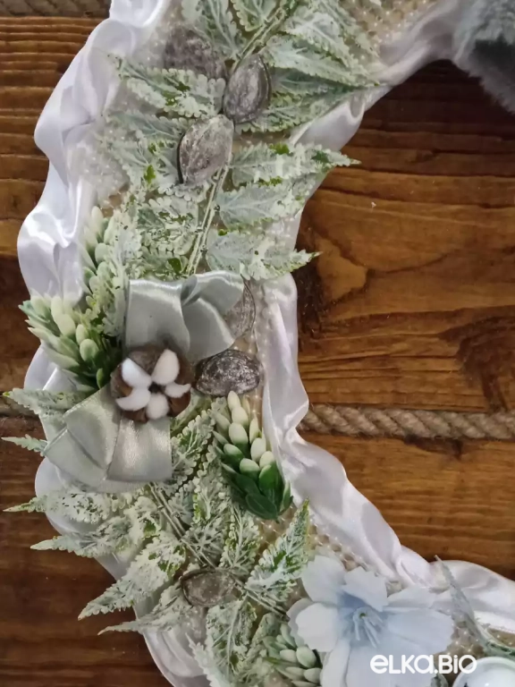 Новогодний венок с игрушкой Эстетика зимы Б21-В44 Новогодний венок с игрушкой Эстетика зимы Б21-В44