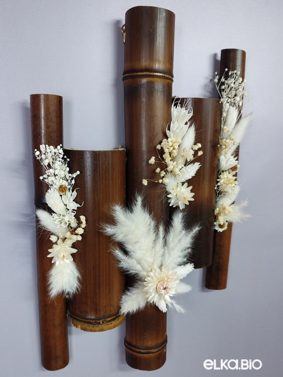 Панно из белых цветов на стену А158-B108