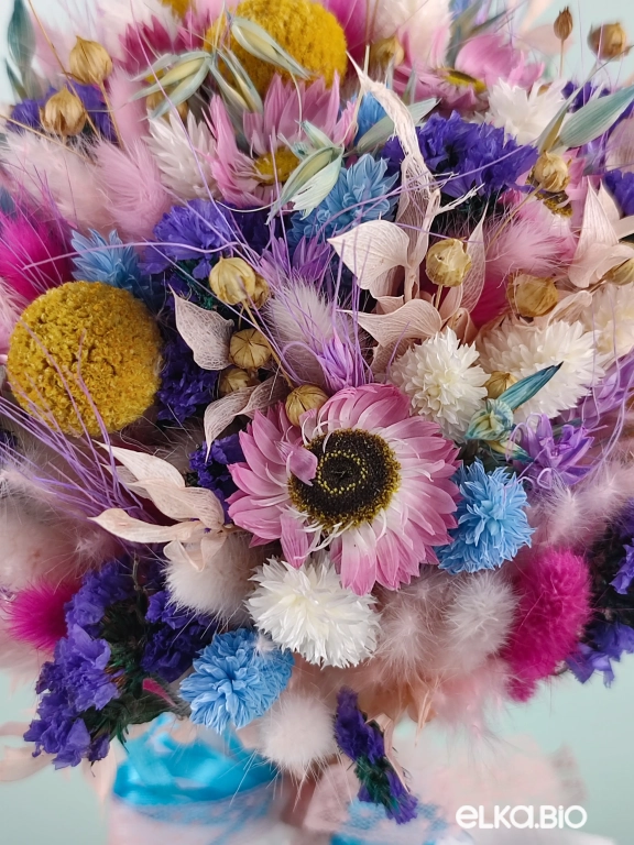 Букет из разноцветных сухоцветов Б75-B105