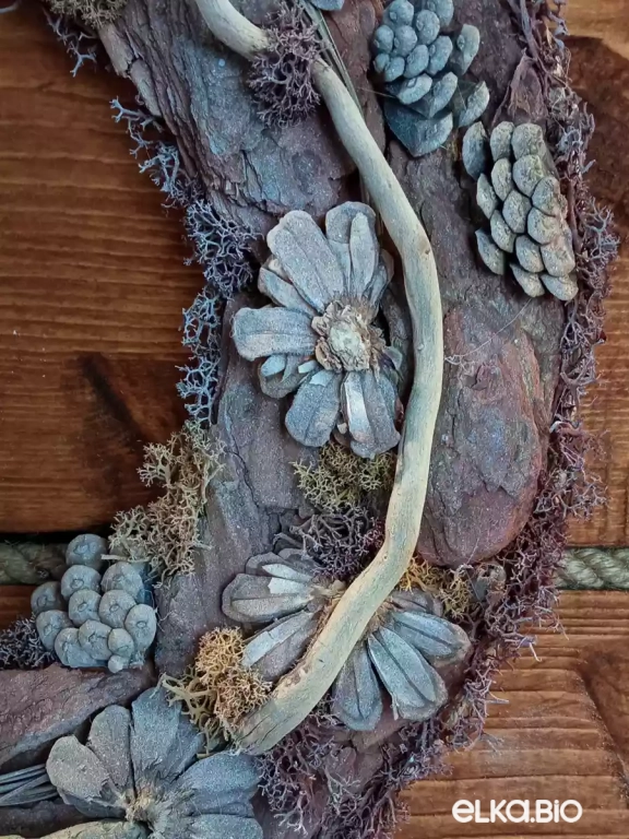 Венок декоративный из моренных палочек Пустыня Т20-В17