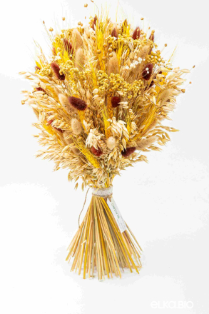Большой букет из овса и лагуруса А120-B101