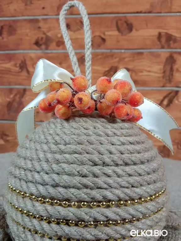 Декоративный шар из каната Вспышка света П69-В55