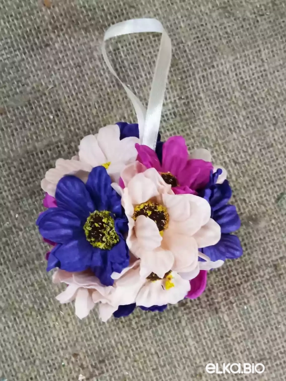 Декоративный шар из декоративных цветов Солнечный свет А53-В41 Декоративный шар из декоративных цветов Солнечный свет А53-В41