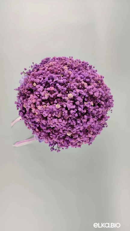 Сиреневая гипсофила стабилизированная в шляпной коробке А178-B110 Сиреневая гипсофила стабилизированная в шляпной коробке А178-B110