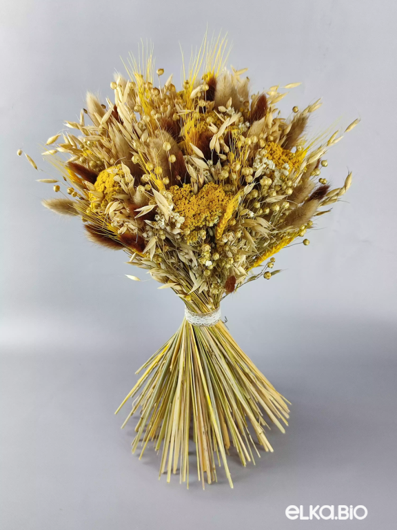 Большой букет из овса и лагуруса А120-B101