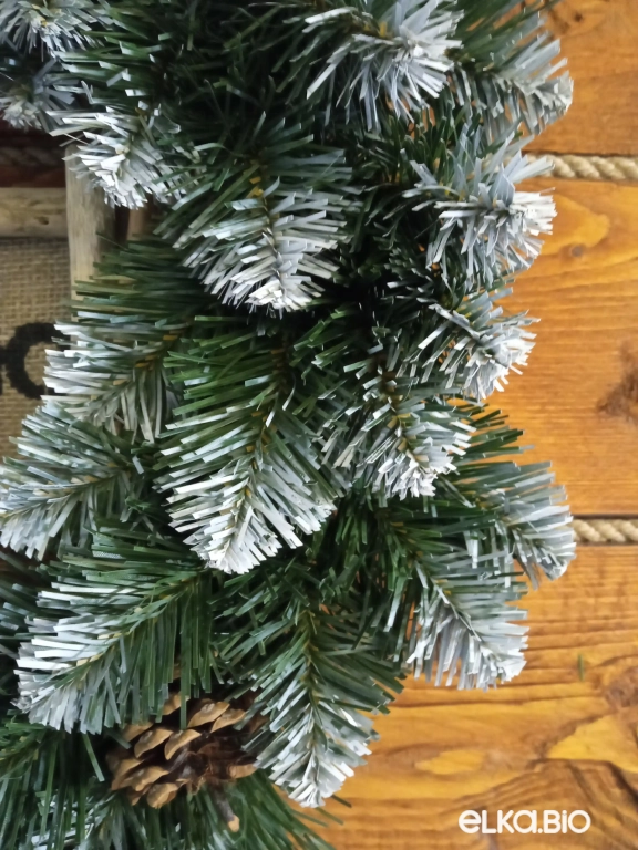 Новогодний венок Пихта с шишками 50 см-В527