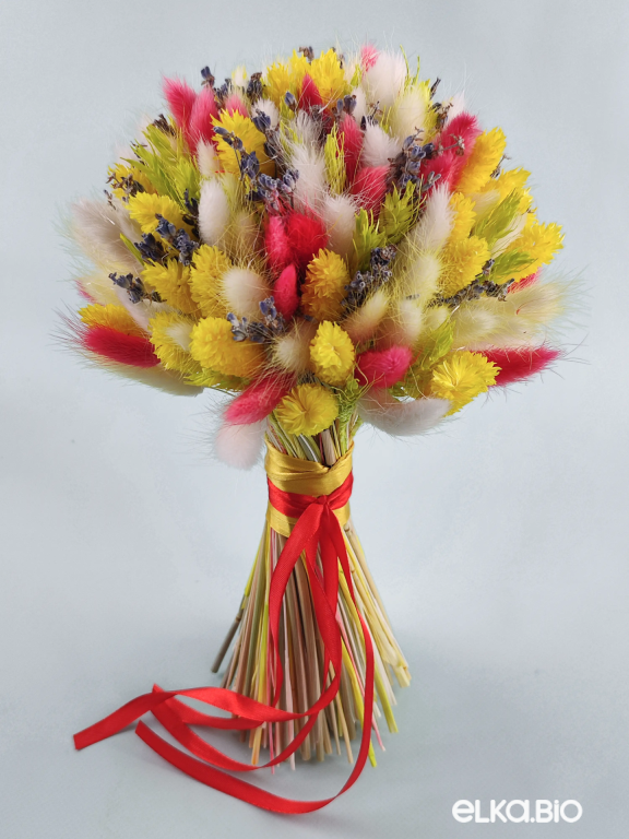 Букет из лагуруса, лаванды и фаляриса Б90-B107