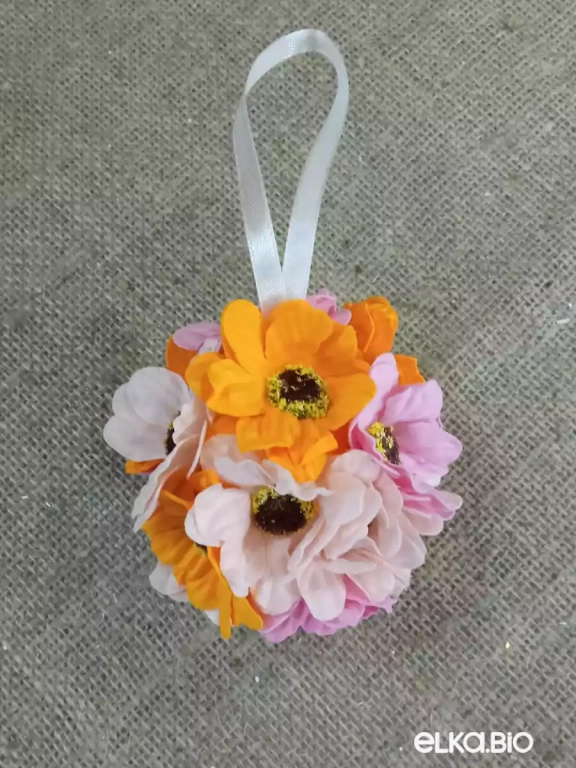 Шар из декоративных цветов Секрет цветов А43-В40