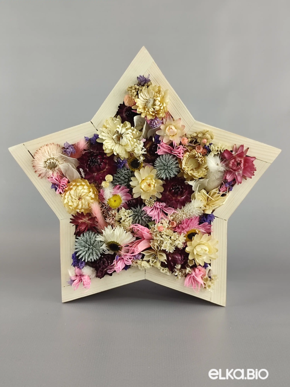 Композиция в форме звезды из цветов Т123-B100