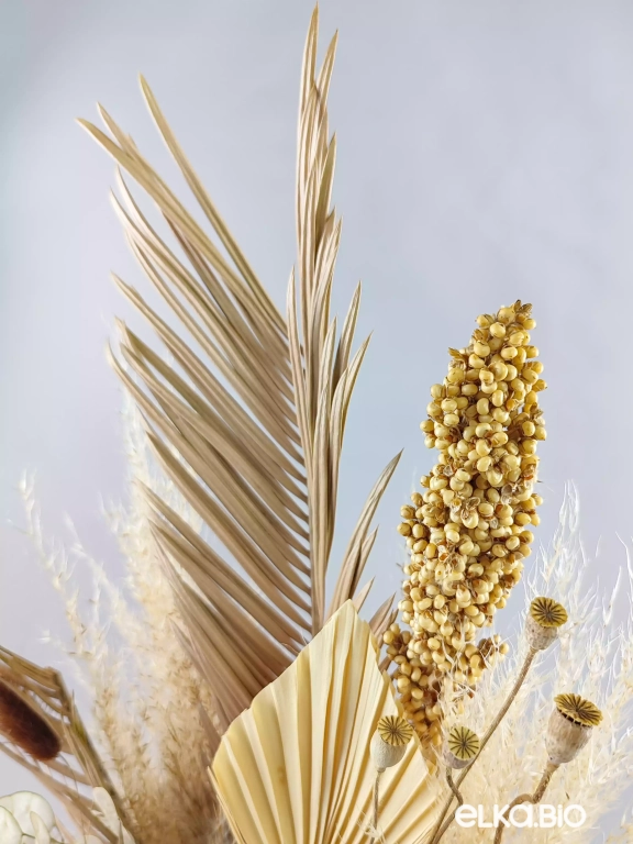 Настольная композиция с листьями пальмы А121-B101