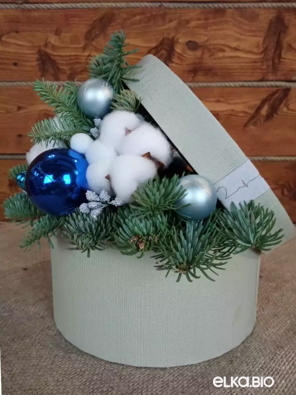 Новогодняя композиция из Нобилиса Зимняя стужа Ю41-В705