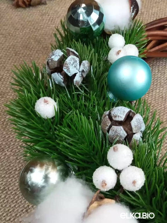 Венок из лозы Морозное утро П4-В16