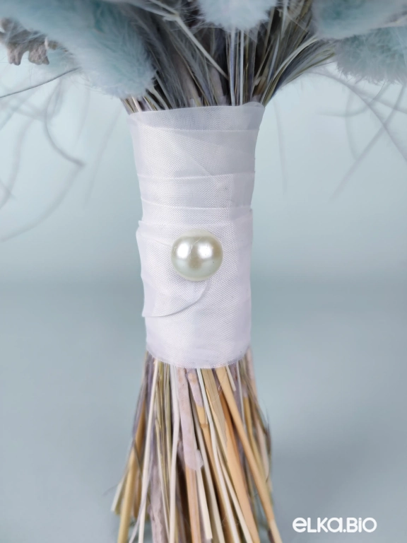 Букет из лагуруса, гипсофилы и ковыля Т179-B106