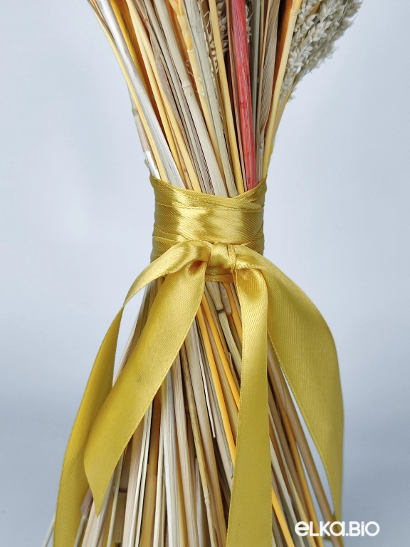 Букет из лагуруса, пшеницы и физалиса Б78-B108