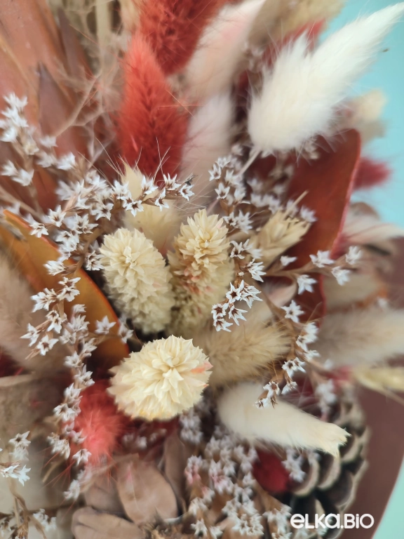 Осенний букет с протеей и лагурусом Б112-B114