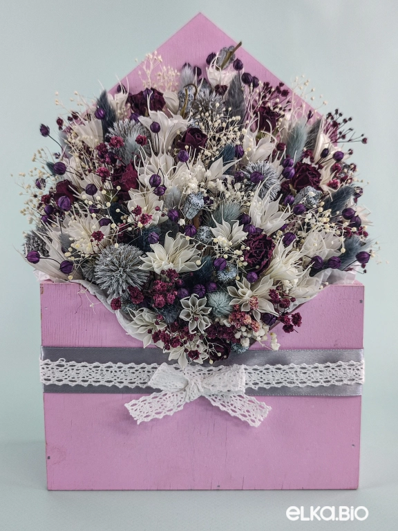 Композиция из гипсофилы, лагуруса и нигеллы Т166-B104