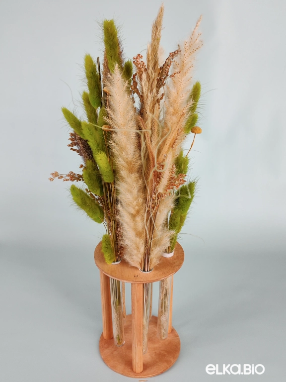 Настольная композиция из сухоцветов в колбах Б52-B104