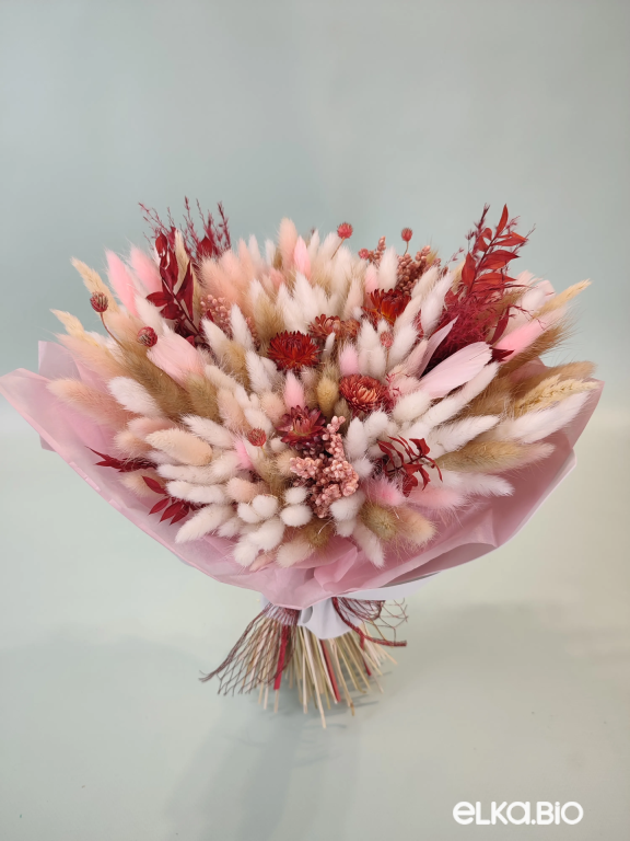 Нежный букет из лагуруса Б118-B112