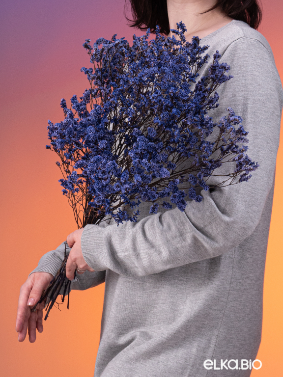 Цветы лимониума синие (80г) М220