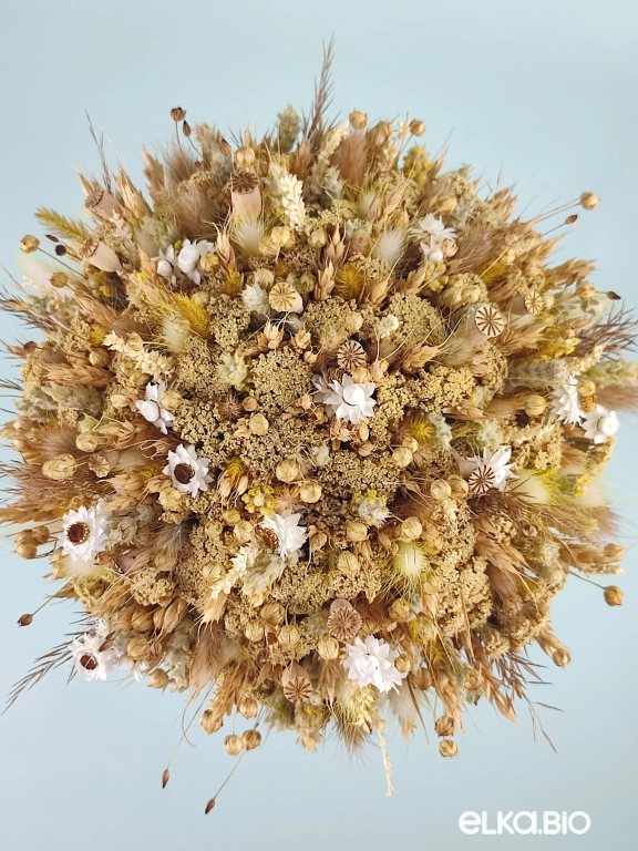 Букет из пшеницы и белых цветов Т171-B104