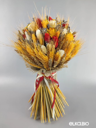 Букет из пшеницы, лаванды и лагуруса Т122-B100